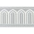 Contemporary Schumacher X Miles Redd Arches Embroidered Tape Wide in Sky For Sale - Image 3 of 3