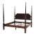 2014 Ethan Allen Newport Carved Mahogany 4 Poster Bed King Size For Sale