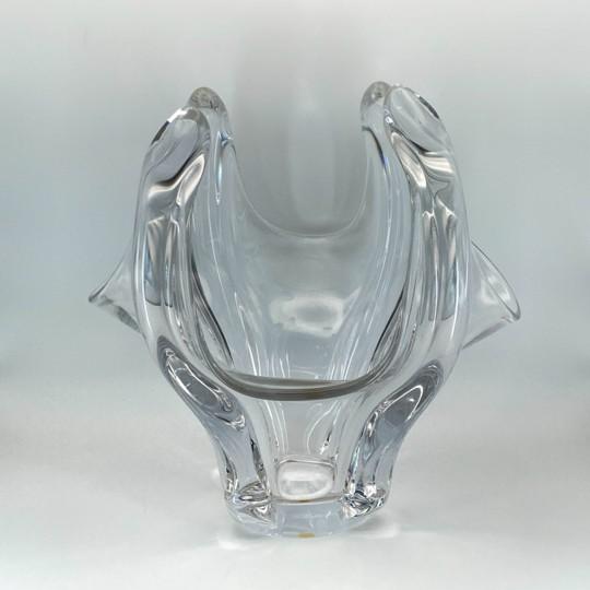 Mid 20th Century Vannes Le Chatel Signed Crystal Sculpture/Centerpiece - Large, Freeform, Vintage (11”x11”x10”) Please Read For Sale - Image 5 of 18