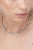 This is part of Chairish’s Fine Jewelry assortment. Emerald Cut Illusion Set Diamond Tennis Necklace studded in 18K Gold....