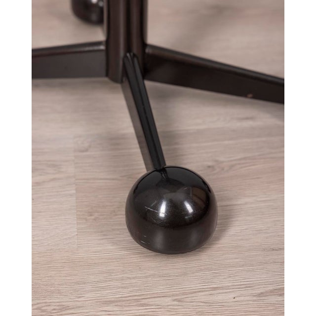 1970s Vintage Trolley Table in Black Metal from Allegri For Sale - Image 5 of 11