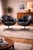 Vintage Swivel Chairs in Black Synthetic Leather with Chrome Bases, 1990, Set of 2 For Sale - Image 17 of 17