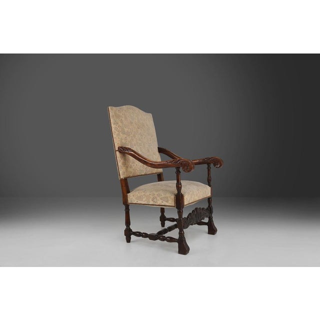 19th Century Renaissance Throne Armchair, 1850s For Sale - Image 14 of 14