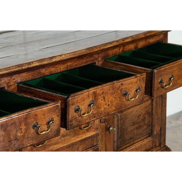 18thc English Vernacular Elm Dresser, 1760s For Sale - Image 14 of 18