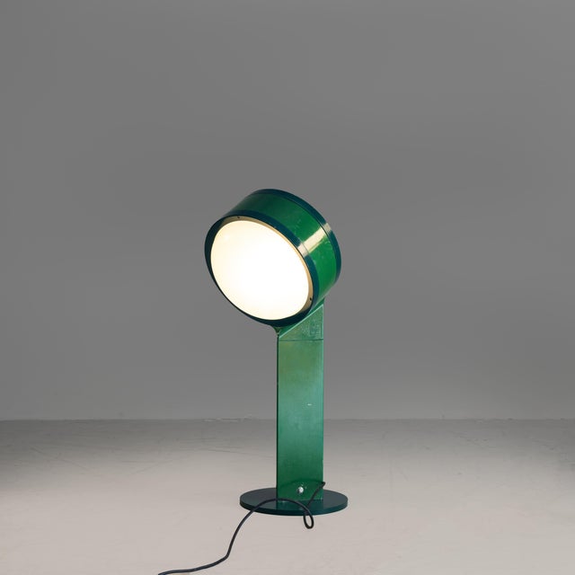 Green Drum Floor Lamp by Tobia Scarpa for Flos, 1970s For Sale - Image 8 of 15