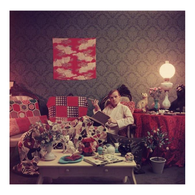 Capote at Home Slim Aarons C Print For Sale