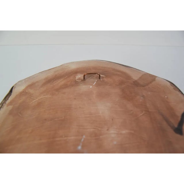 Brown Mid-Century Plaster Wall Sculpture, 1950s For Sale - Image 8 of 10