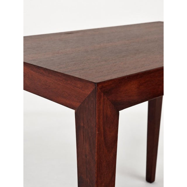 Nesting Tables in Rosewood by Severin Hansen for Haslev Møbelsnedkeri, Denmark, 1960s, Set of 3 For Sale - Image 10 of 14