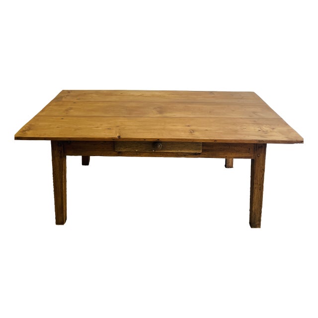 Vintage Coffee Table in Oak For Sale