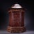 Late 20th Century Gilt Lacquered Wood Hexagonal Shrine With Calligraphy For Sale - Image 4 of 10