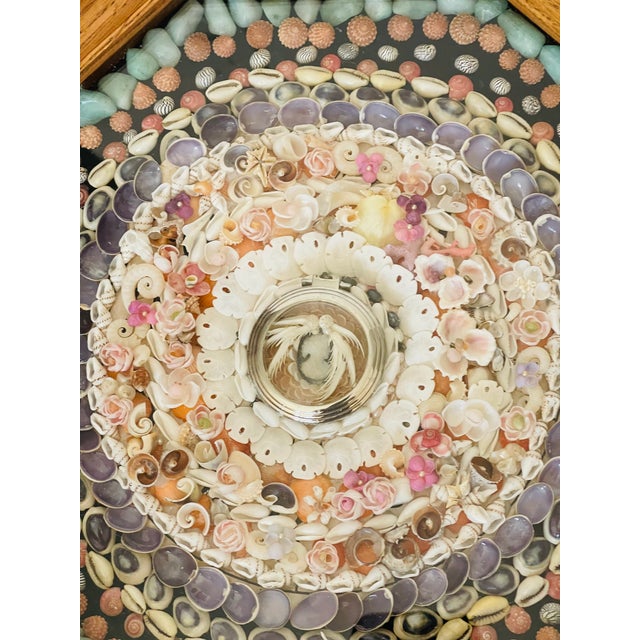 1950s Exquisite Vintage Sailors Valentines Sea Shells and Cameo For Sale - Image 4 of 6