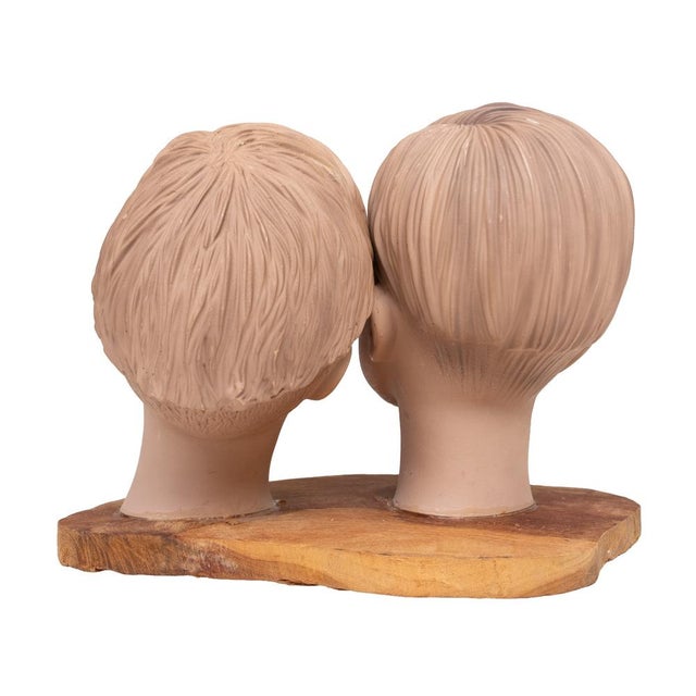 Beige Boys Mannequin Heads, Holland, 1960s For Sale - Image 8 of 10