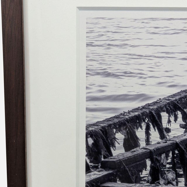 Framed Ruben Robledo “The Magic Is Ready” Black and White Print of Pier Structure For Sale - Image 4 of 6