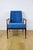 Vintage armchair 'Lis' from the 1970s in blue sky, designed by Henryk Lis. Two pieces available. Restored iconic Henryk...