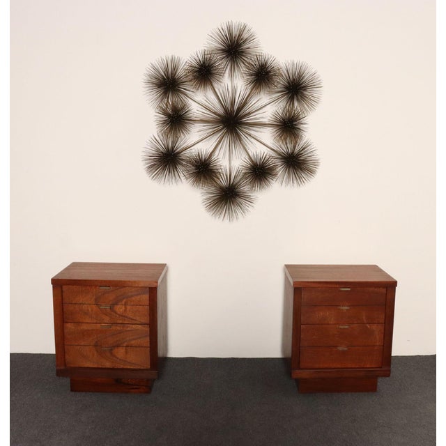 Large Brutalist "Pom Pom" Brass Wall Sculture by Curtis Jere Signed and Dated For Sale - Image 10 of 18