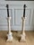 Exceptional Vintage Pair of Italian Hand-Carved Alabaster Neoclassical Column Table Lamps – Newly Rewired For Sale In Chicago - Image 6 of 11