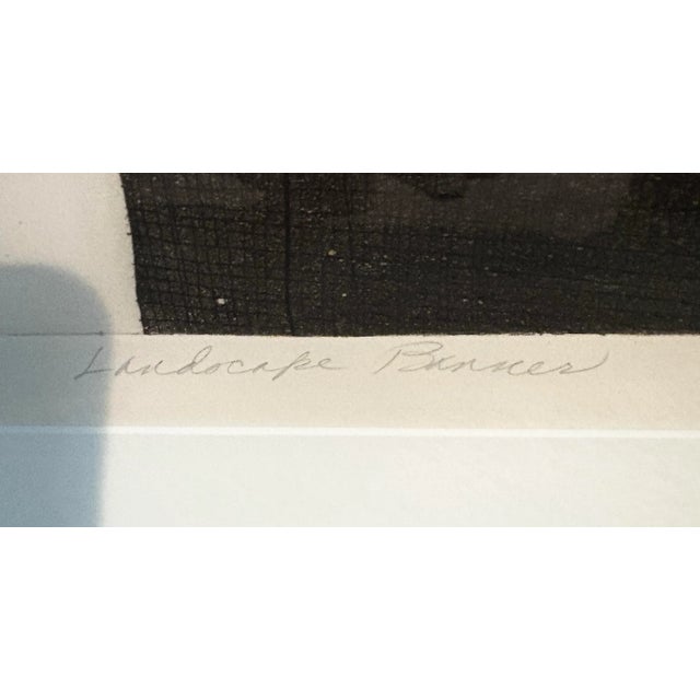 1980s Mid-Century Black & White Geometric Abstract Painting, by Artist Scunio, 31.25” H X 24.25” W For Sale - Image 5 of 8