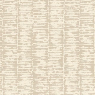 Sample - Schumacher Variations Wallpaper in Natural For Sale