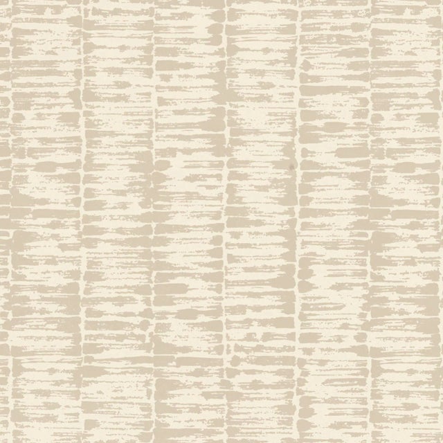 Sample - Schumacher Variations Wallpaper in Natural For Sale