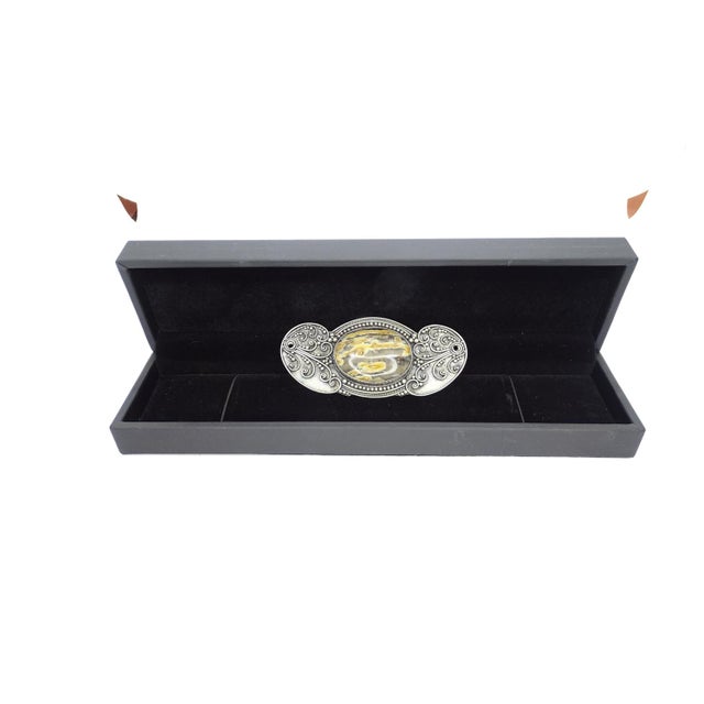 Art Nouveau Brooch in Sterling Silver and Agate Stone For Sale - Image 13 of 17