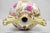 Antique Nippon Moriage Porcelain Twin Handle Ball Vase W/ Hand Painted Roses For Sale - Image 12 of 14