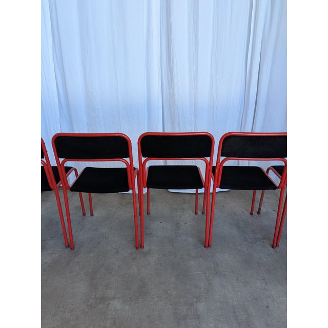 Space Age Stackable Dining Chairs, 1970s, Set of 6 For Sale - Image 9 of 18