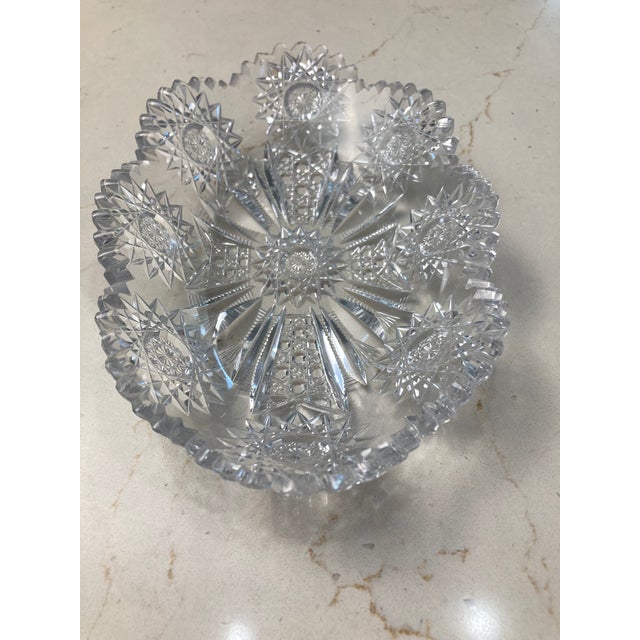 Mid 20th Century Cut Crystal Candy Dish For Sale - Image 15 of 17