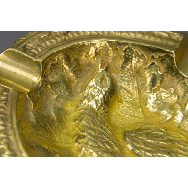 French Bronze Ashtray with Phoenix Bird Motif, 1950s For Sale - Image 4 of 18