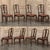 Late 19th Century Set of Eight Antique Oak Chippendale Dining Chairs With Leather For Sale - Image 5 of 18