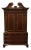 Universal Furniture Banded Mahogany Biedermeier Traditional Victorian Style 54" Tv Media Armoire 609165 For Sale