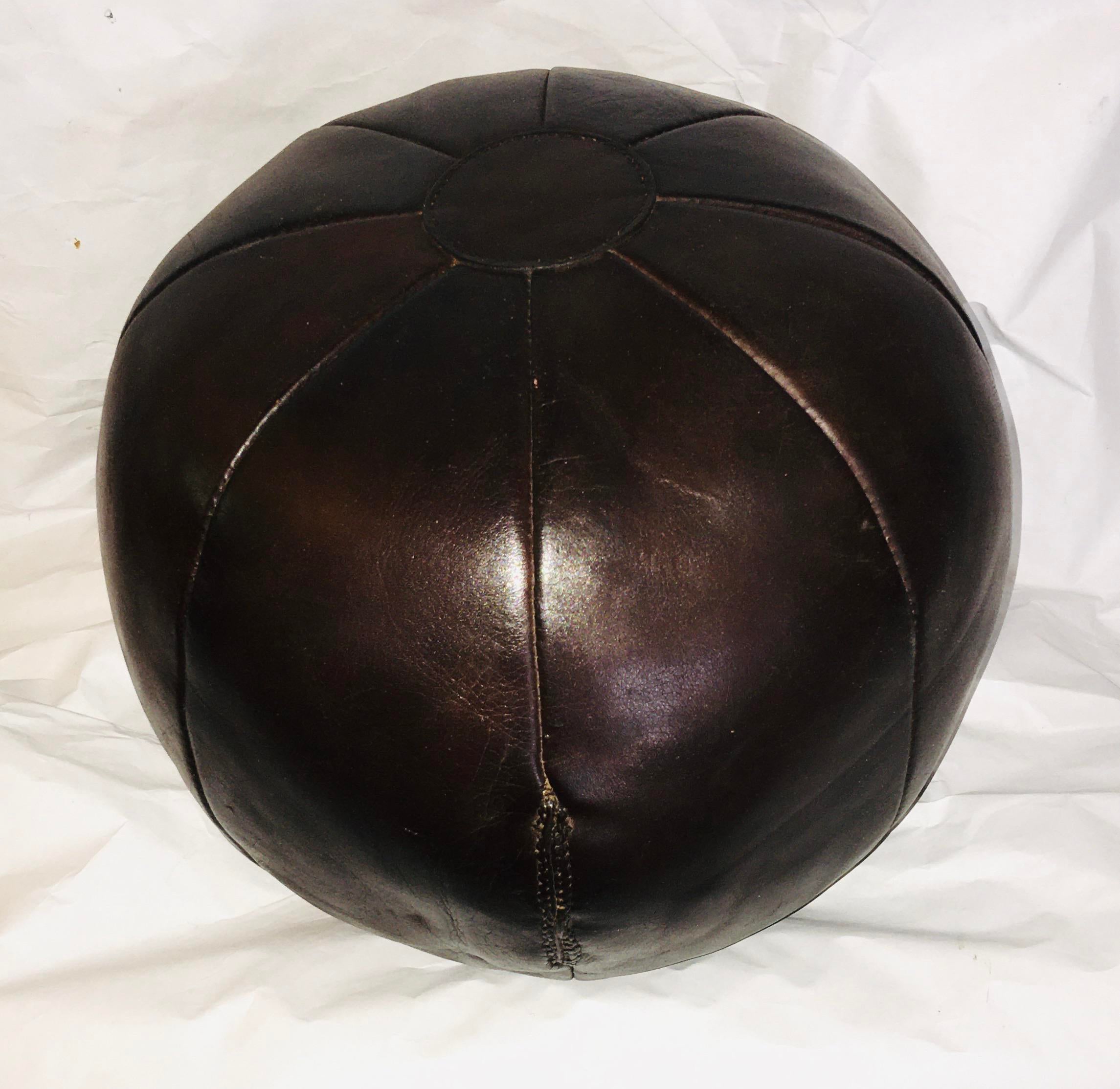 leather exercise ball
