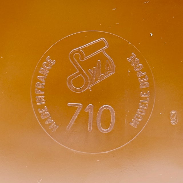 French Space Age Wall Mirror in Translucent Amber Plastic, 1970s For Sale - Image 15 of 18