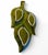 1960s Mid-Century Modern 1960's Wade of California Pottery Avocado Green Leaf Dish Drip Glaze For Sale - Image 5 of 5