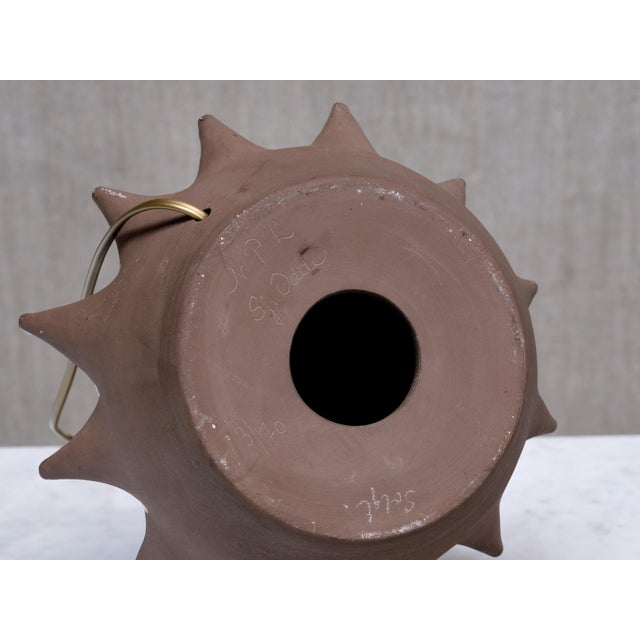 Large Sculptural Ceramic Table Lamp from Niels Preben Larsen, Denmark, 1970s For Sale - Image 11 of 13