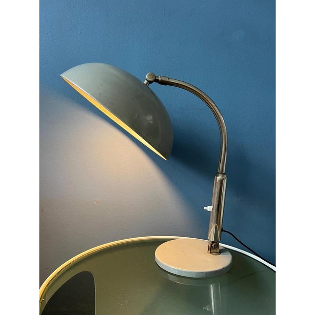 Bauhaus Gray Hala Busquet / Hala 144 Table Lamp by Herman Busquet For Sale - Image 3 of 11