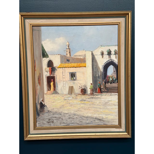 J. Erix, Southern Street, 1960s, Oil on Canvas, Framed For Sale - Image 17 of 18