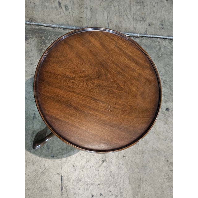 Kittinger Historic Newport Mahogany Occasional Table Candle Stand Table For Sale - Image 10 of 16