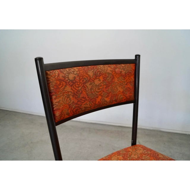 Orange 1960's Mid-Century Modern Folding Dining Chairs - a Pair For Sale - Image 8 of 13