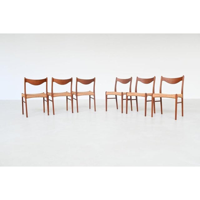 Arne Wahl Iversen Dining Chairs in Glyngore Teak from Arne Wahl Iversen, Denmark, 1960s, Set of 6 For Sale - Image 4 of 18