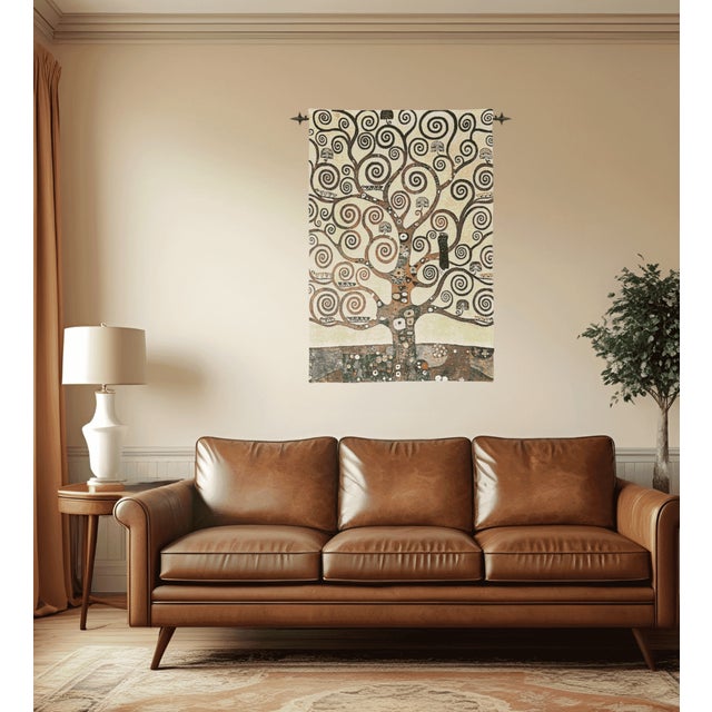 This beautiful tapestry is woven on a jacquard loom by skilled weavers, keeping alive the centuries old tradition of...