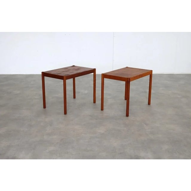 1960s Vintage Side Tables in Teak, 1960s For Sale - Image 5 of 5