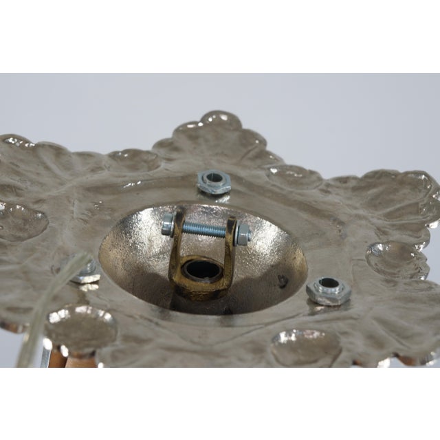 Silver French Art Deco Pendant Light by Degue 1920s France - 2 Available For Sale - Image 8 of 12