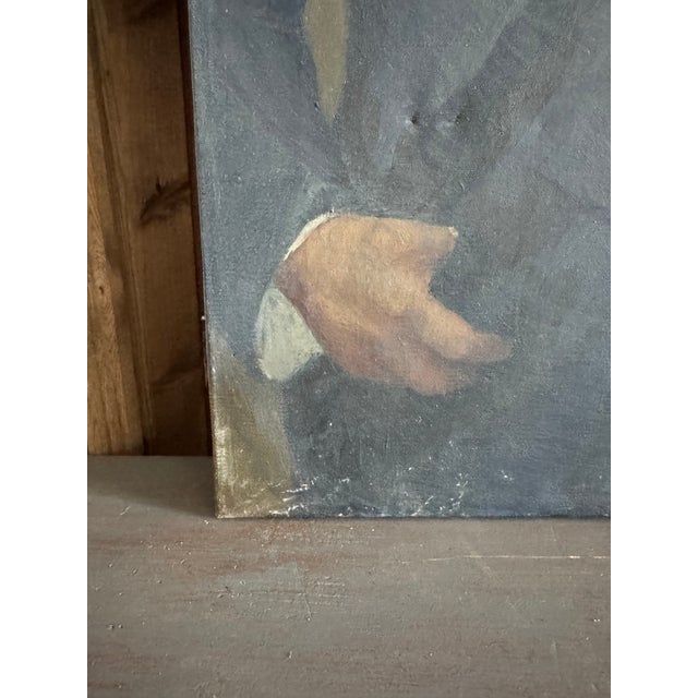 Frank Tolles Chamberlin (1873–1961) – Portrait of an Executive – Oil on Canvas For Sale - Image 6 of 9