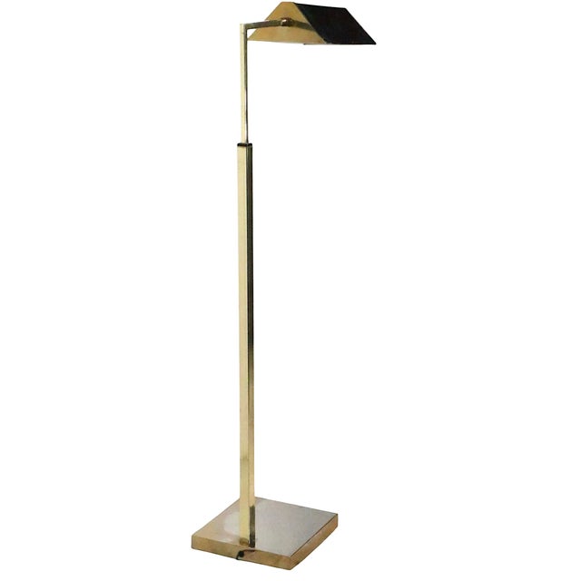 Mid 20th Century Adjustable Pharmacy Style Floor Lamp Attributed to Koch & Lowy For Sale - Image 13 of 18