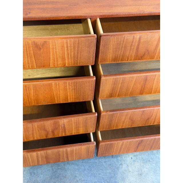 Danish Teak Dresser by Komfort Mid-Century Modern Lowboy 1960s, Attributed For Sale - Image 9 of 11