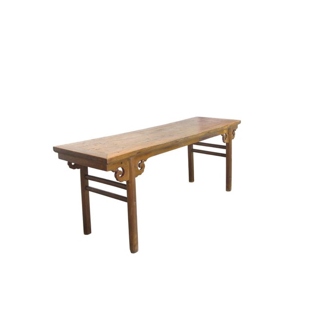 84" Long Antique Painting Table For Sale - Image 4 of 11