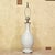 Vintage Cream Ceramic Urn Table Lamp With Brass Accents & Shade - Hollywood Regency For Sale - Image 12 of 18