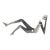 Eichengreen & Ginsburg Articulated Poslished Aluminum Woman Sculpture For Sale