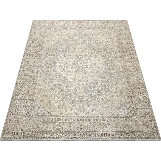 1940s 1940s Persian Tabriz Rug For Sale - Image 5 of 5