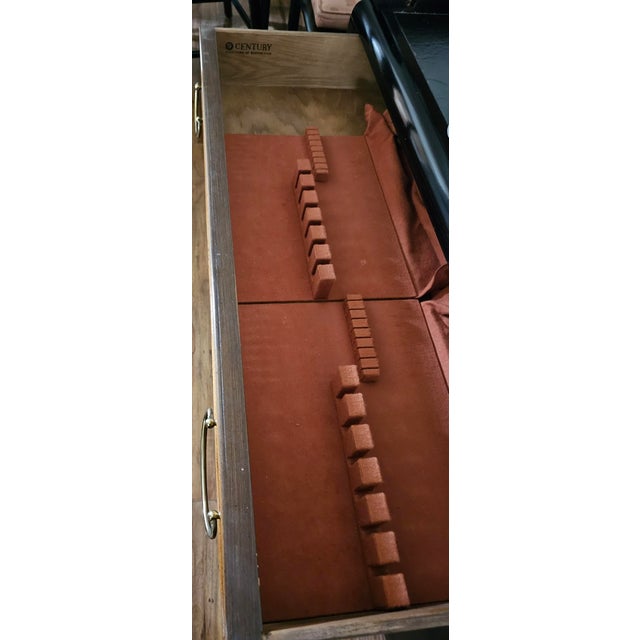 1970s 1970s Century Furniture by Raymond Sobota Buffet Black Frame With Burl Wood For Sale - Image 5 of 11